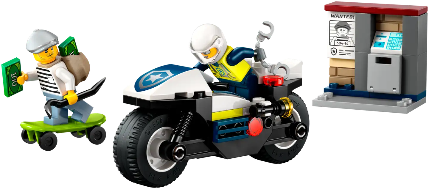LEGO® City Police 60455 Takaa-ajo poliisimoottoripyörällä - 4