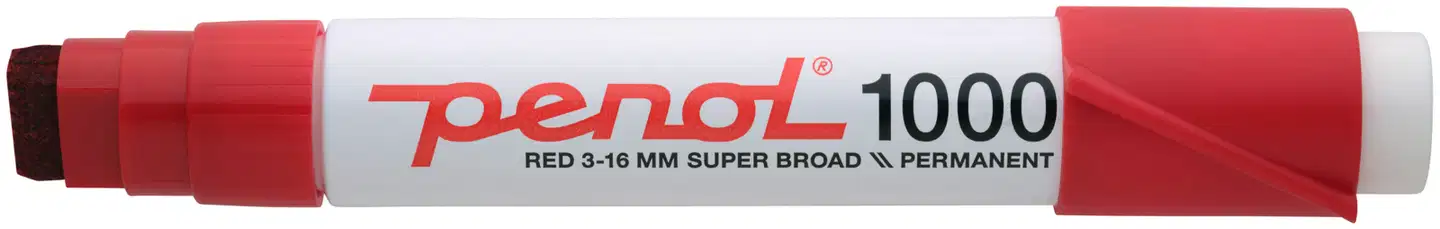Penol permanenttitussi 1000 3-16 mm punainen - 1
