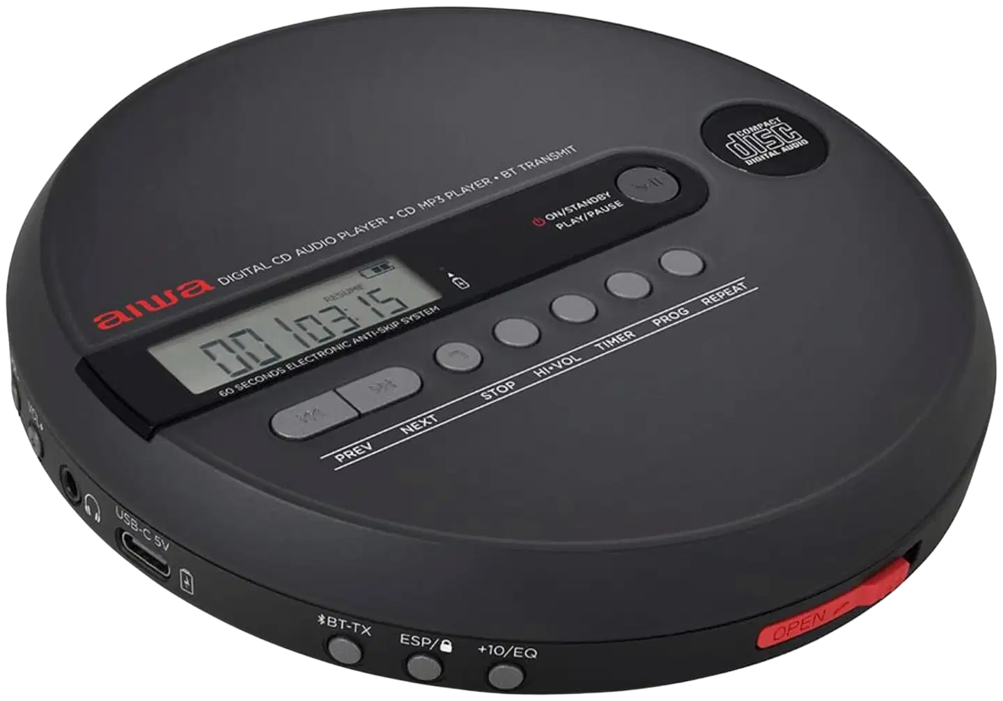 AIWA PCP-1050 kannettava CD-soitin musta - 1