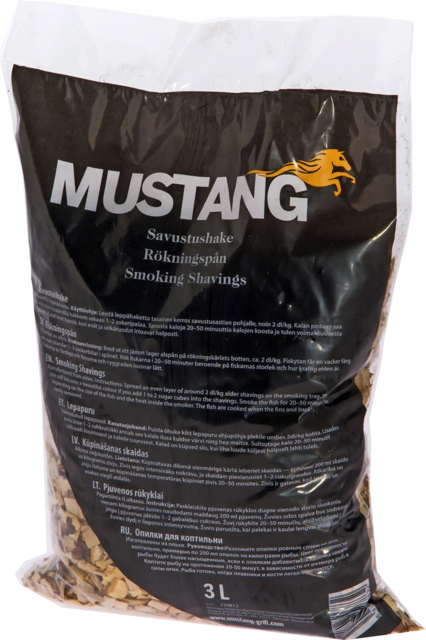 Mustang Savustushake Leppä 3 L display