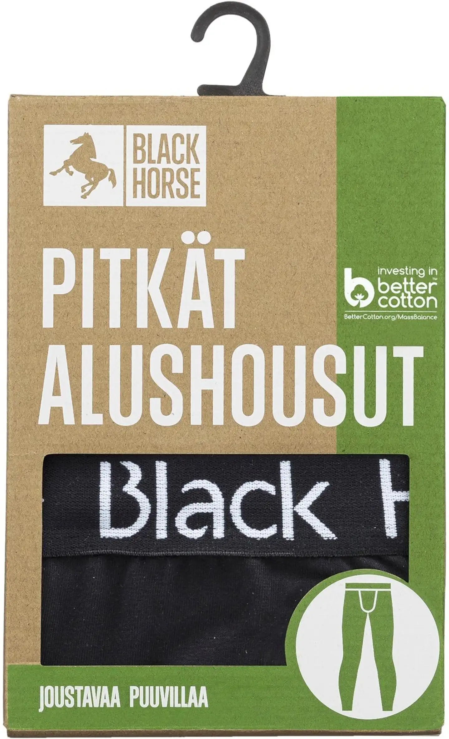 Black Horse lasten pitkät alushousut J032 - BLACK - 2