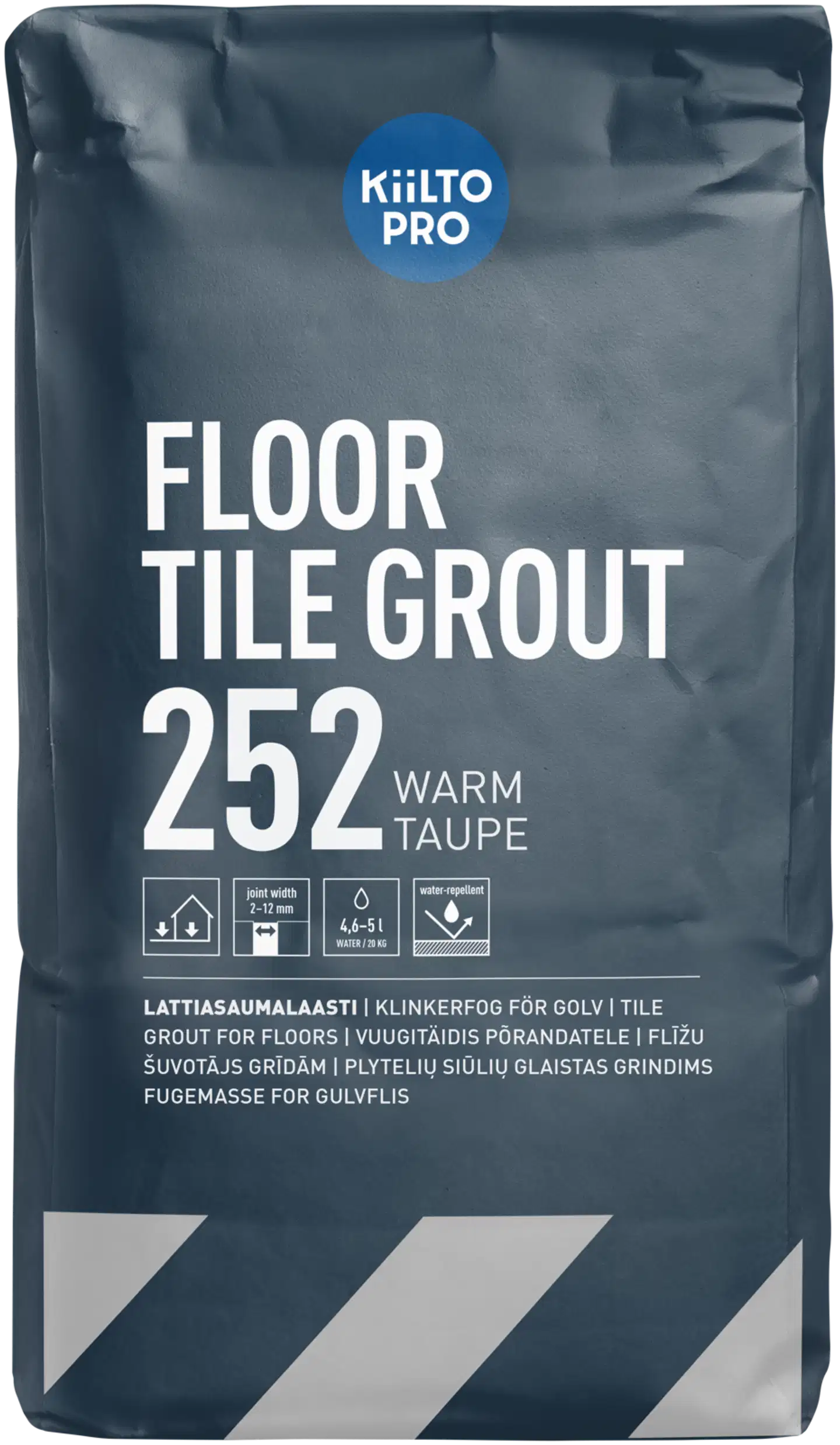 Kiilto Pro Floor Tile grout lattiasaumalaasti 252 warm taupe 20 kg