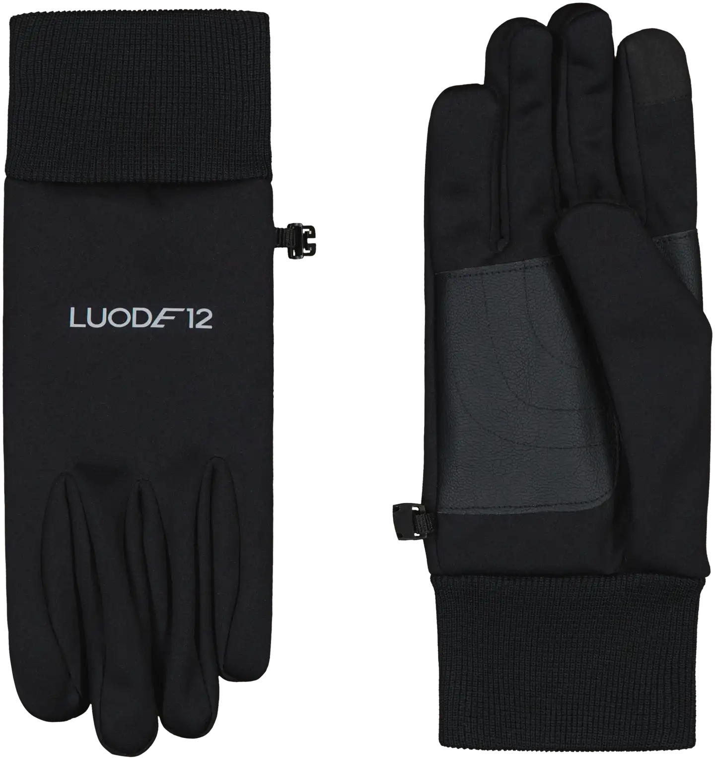 Luode12 unisex softshell-sormikkaat 196L332419 - BLACK