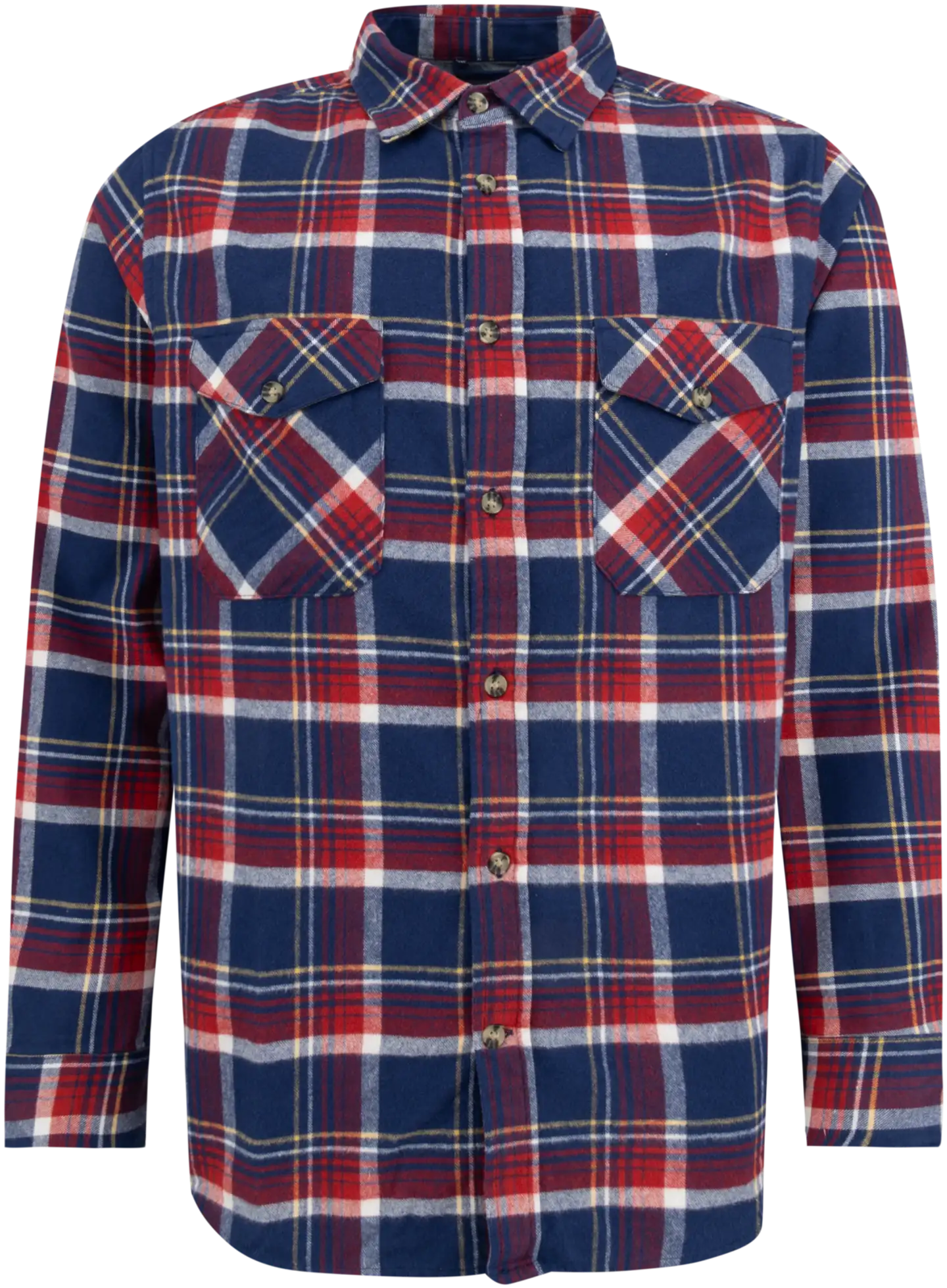 House miesten ruudullinen flanellipaita CYCLO® 194H382501 - Blue check - 1
