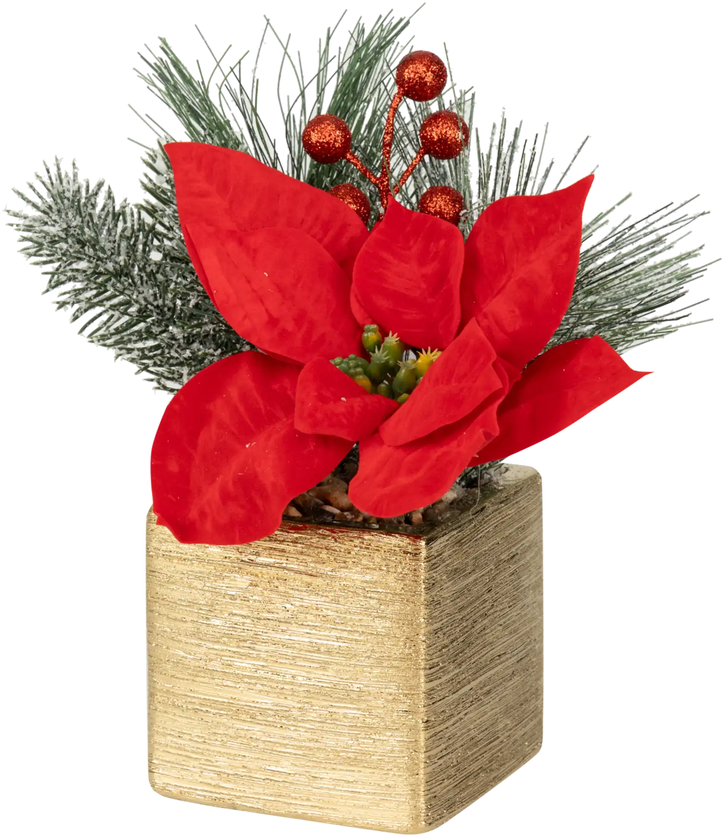 Tekokasvi Jouluasetelma ruukussa, erilaisia - 3