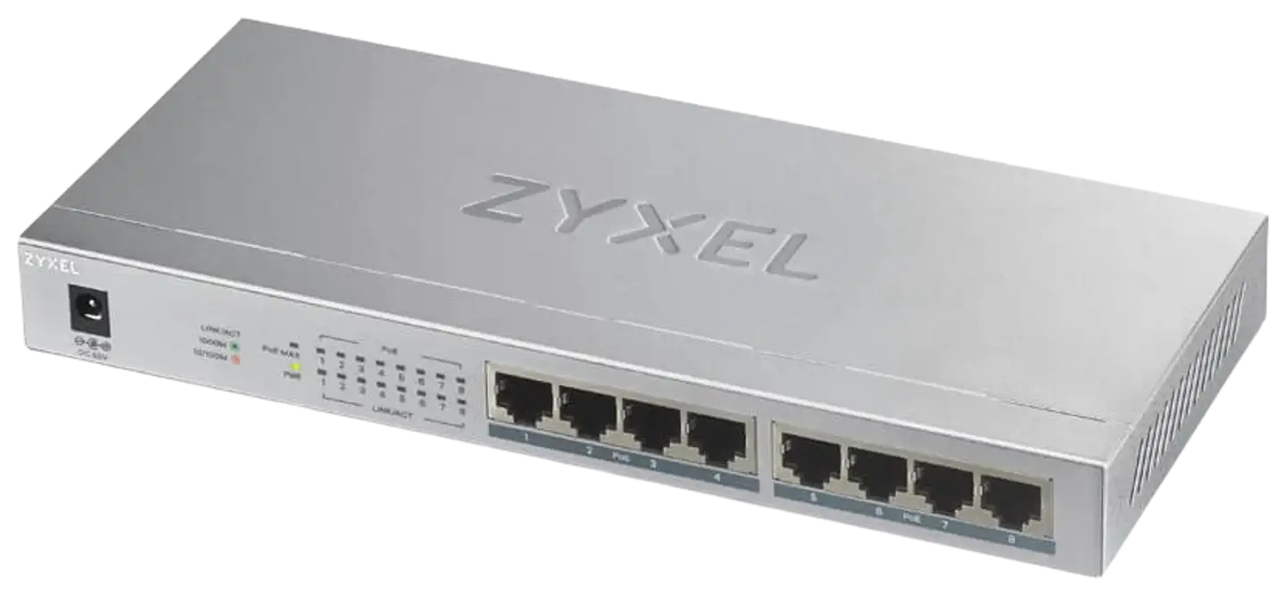 Zyxel GS1008-HP PoE+ switch - 1