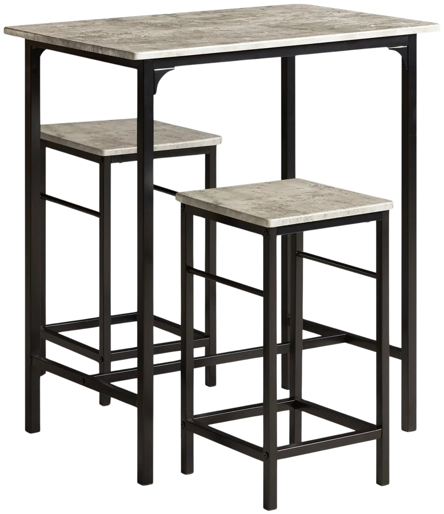 SoBuy baaripöytäsetti harmaa OGT10-HG - 1