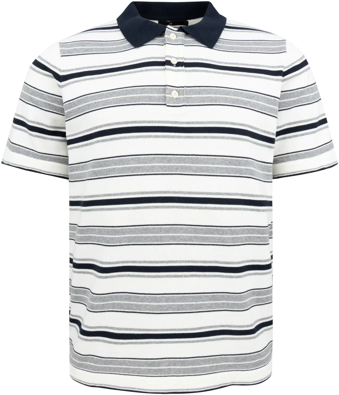 House miesten lyhythihainen neulepaita 195H152606 - Blue-grey-white striped - 1