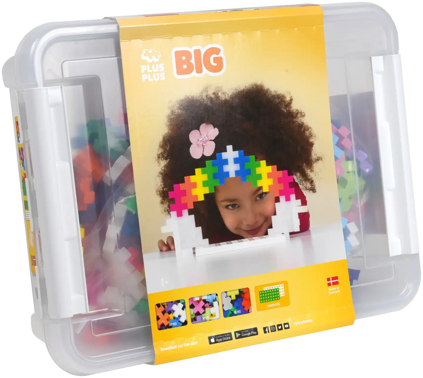 Plus-Plus BIG 200 palaa sekä säilytyslaatikko - 1