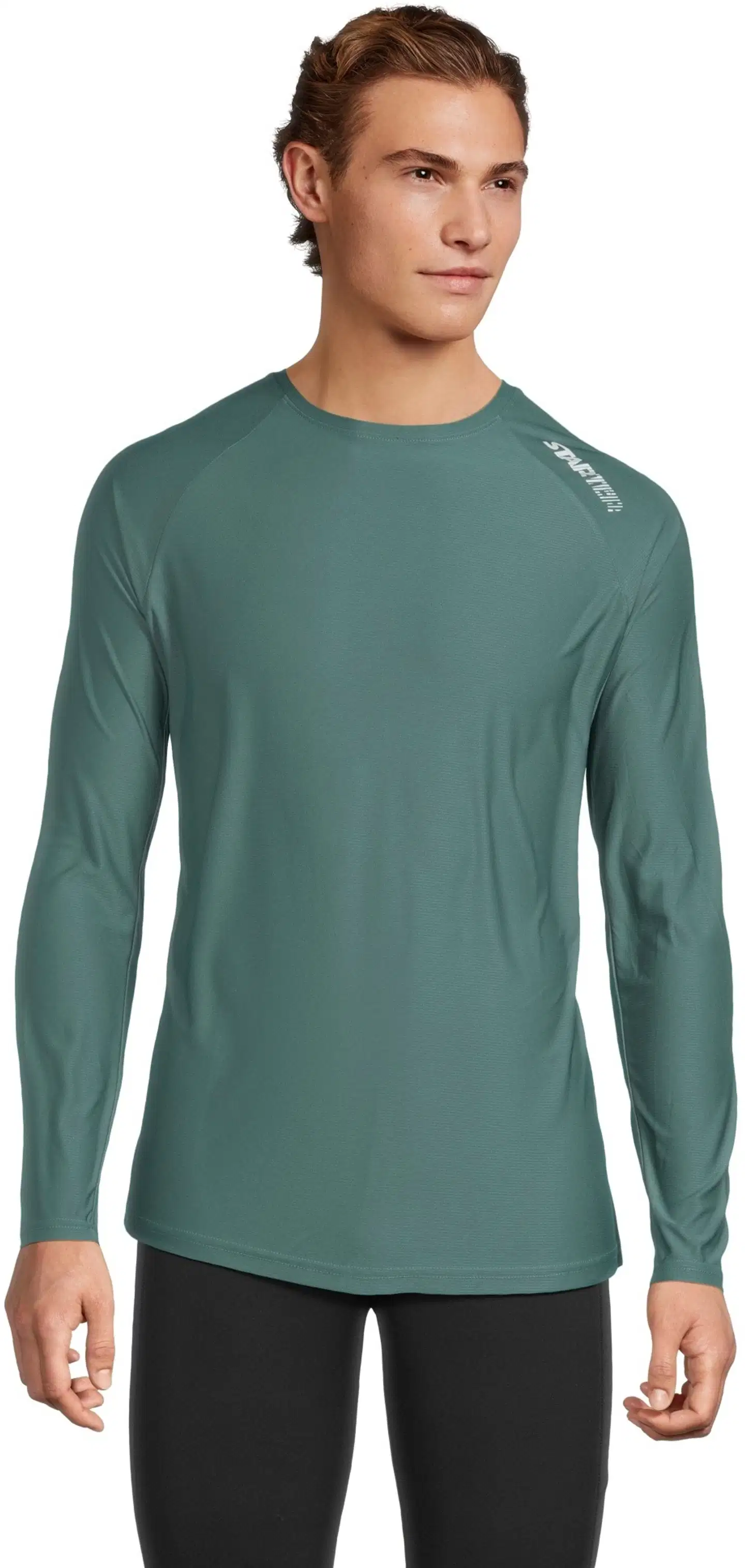 Starter miesten pitkähihainen juoksupaita SMS26003 - Mallard green - 1