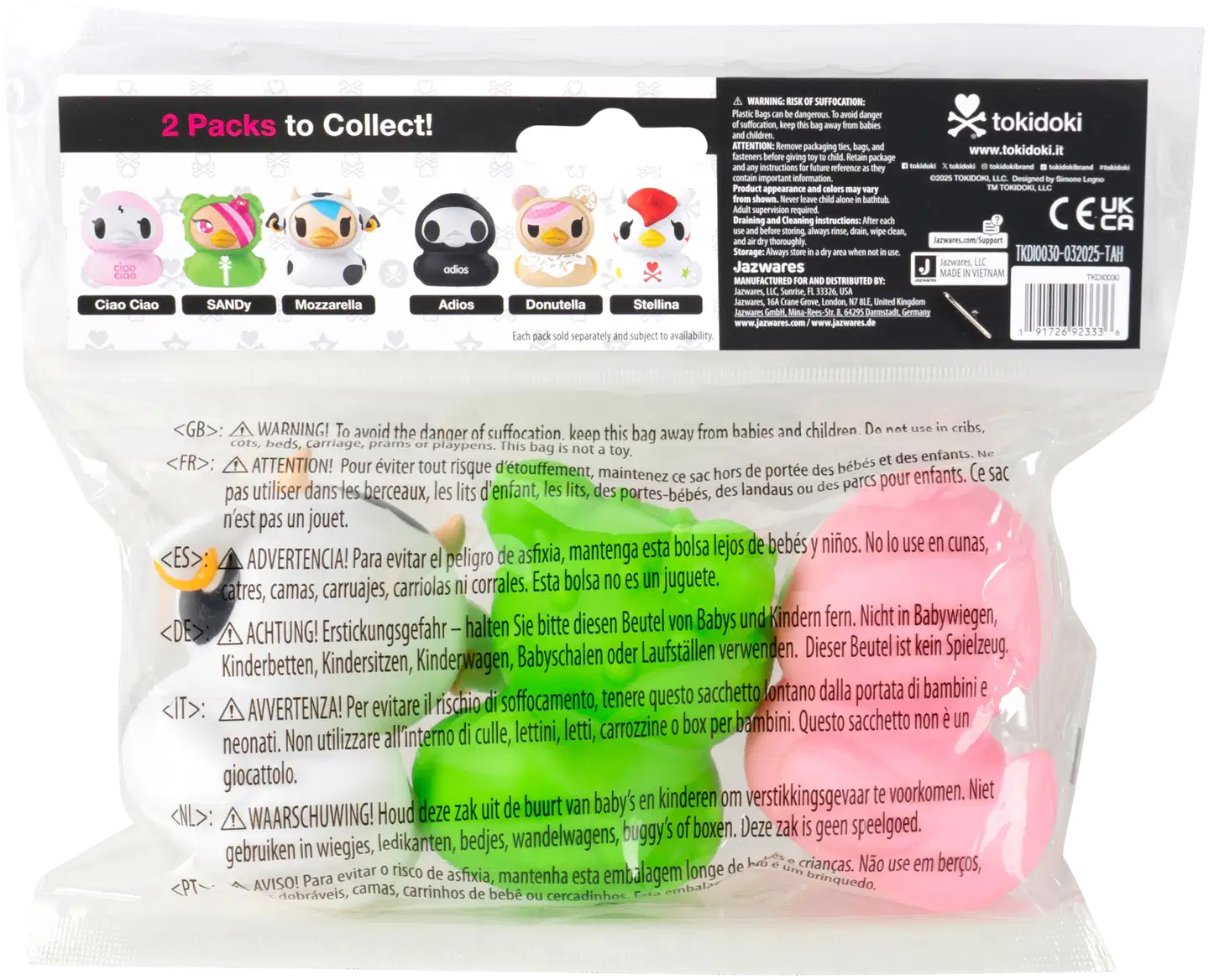 Tokidoki 3 -pakkaus Ankka - 2