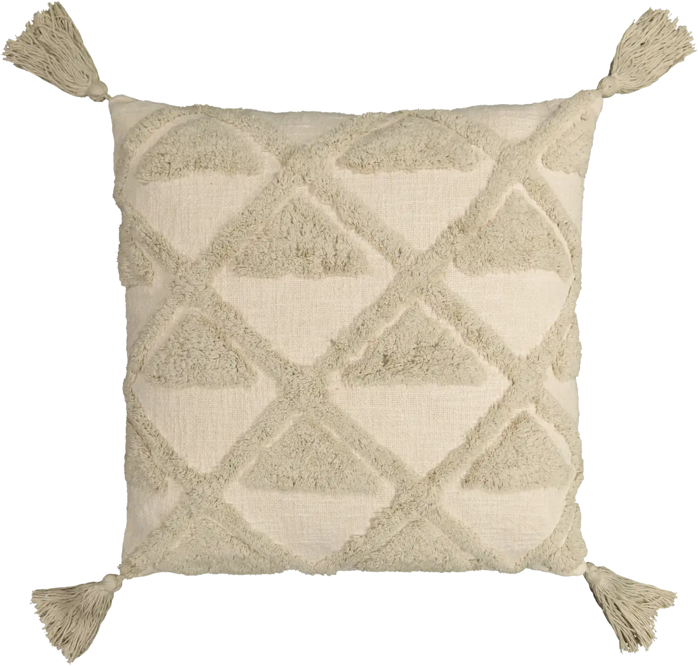 House sisustustyyny Boho 45x45 cm beige/luonnonvalkoinen