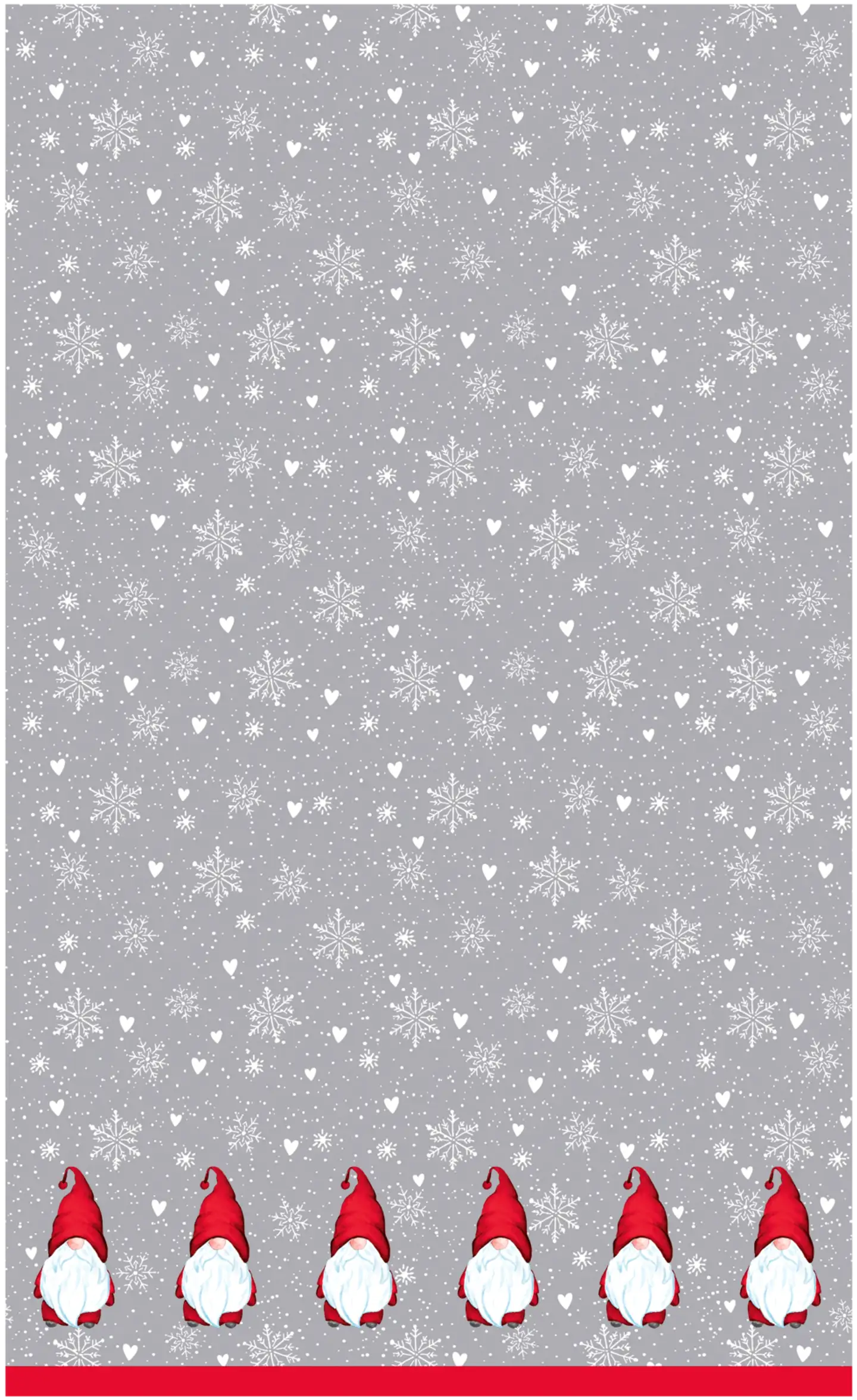 DUNI Dunicel®-pöytäliina 138 x 220 cm Winter Flakes 5 x 1kpl