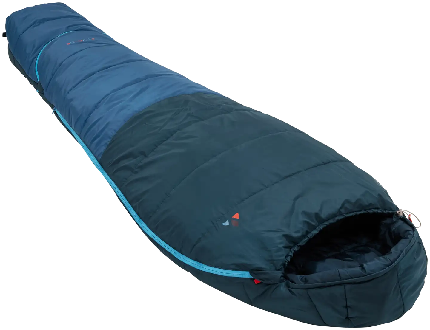 VAUDE lasten jatkettava (130-165 cm) makuupussi Kobel Adjust 500 II SYN, väri baltic sea - 1