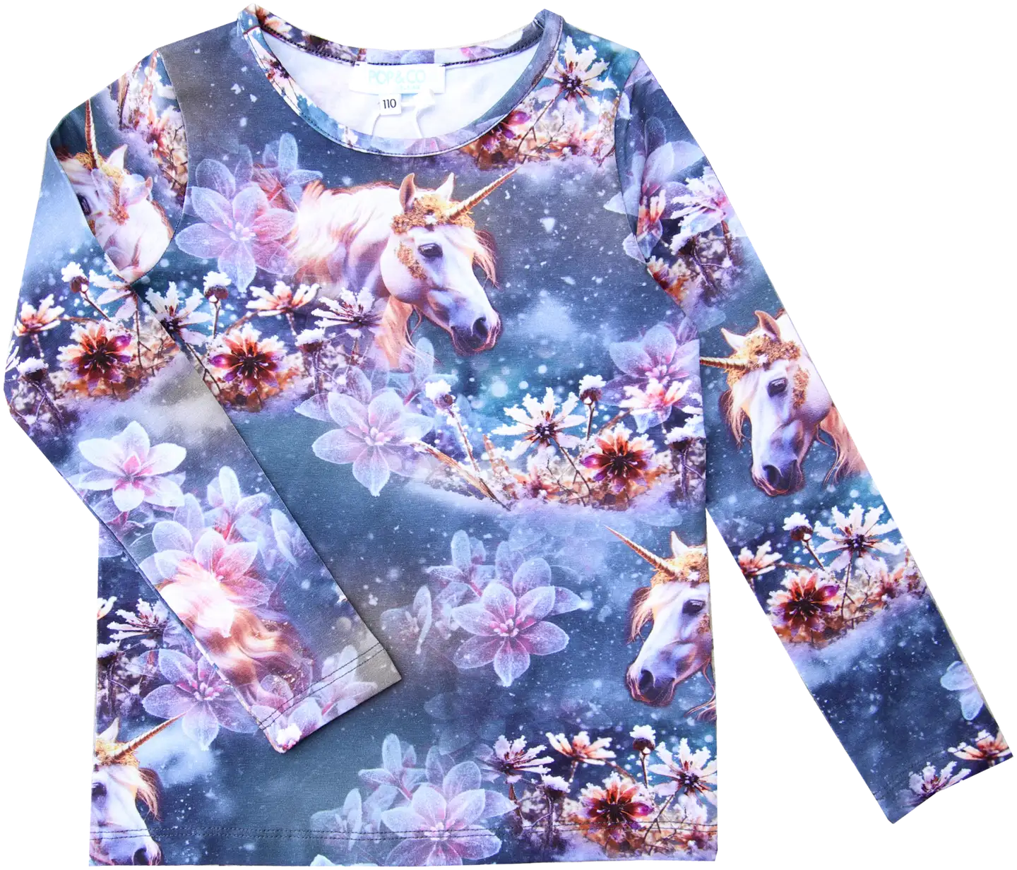 Pop&co lasten trikoopaita Annie - Unicorn