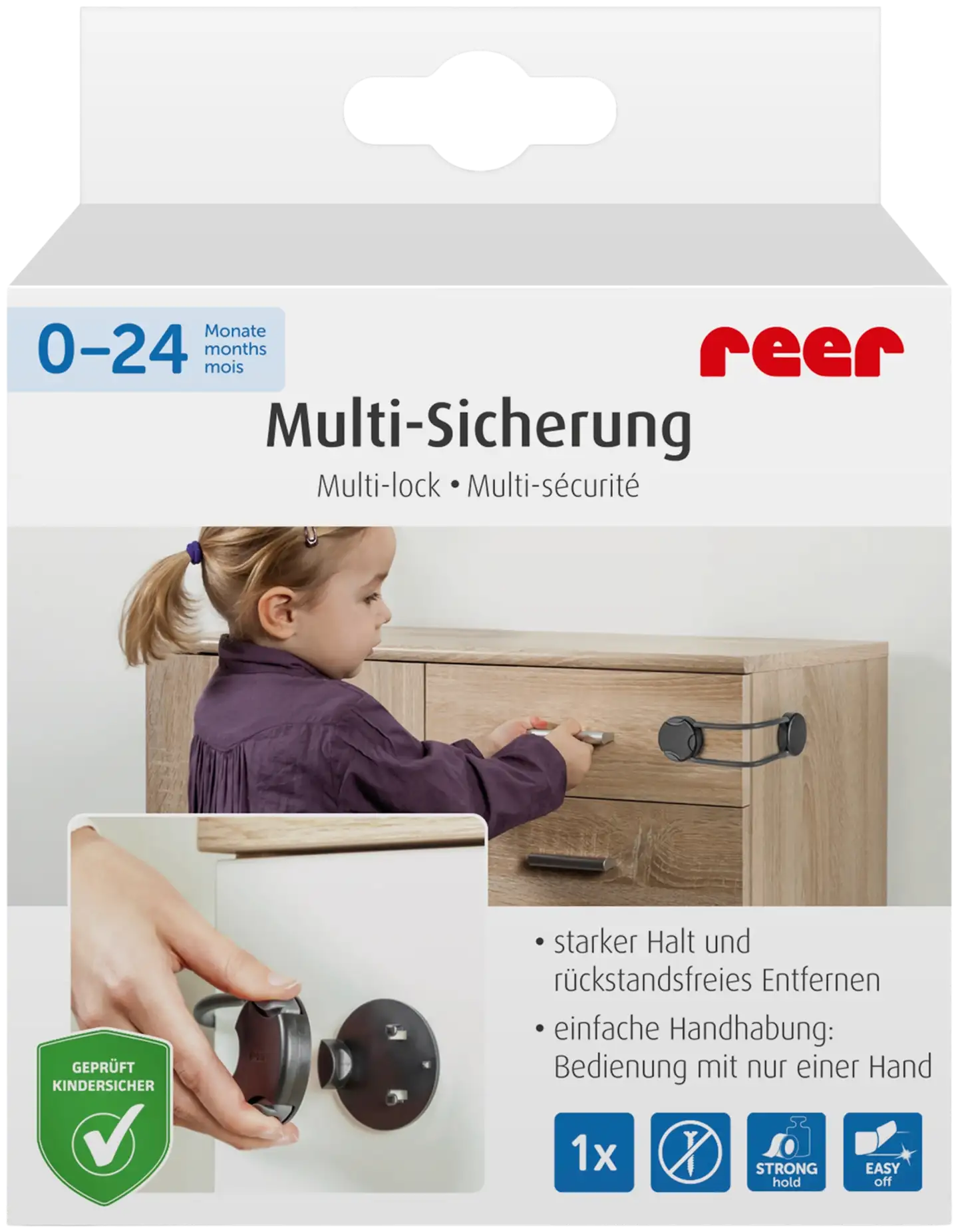 Reer yleissalpa tarrakiinnityksellä 1 kpl musta