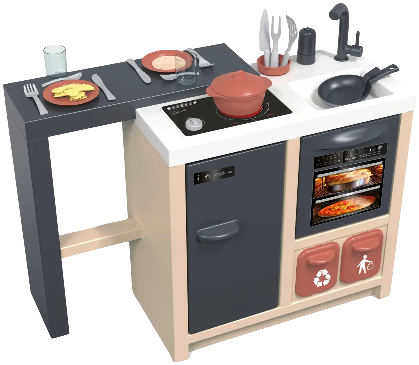 Smoby Kitchen Island, keittiösaareke kokkailuleikkeihin - 1