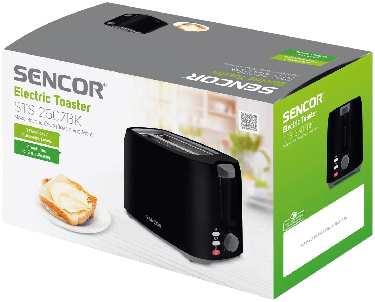 Sencor leivänpaahdin STS 2607BK musta - 7
