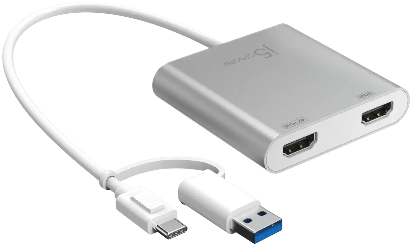 j5create USB-C 2 x HDMI adapteri - 1