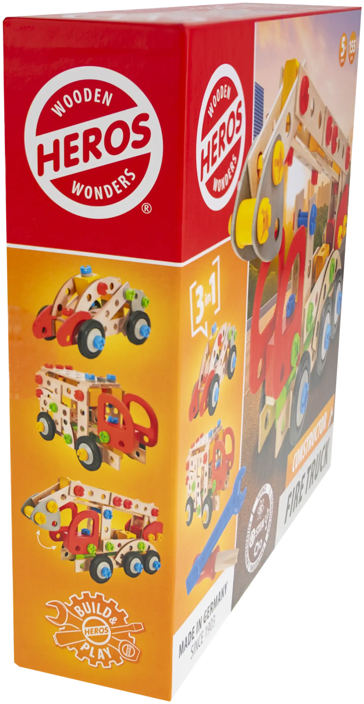 Heros rakennussarja Constructor Paloauto 155 osaa - 6