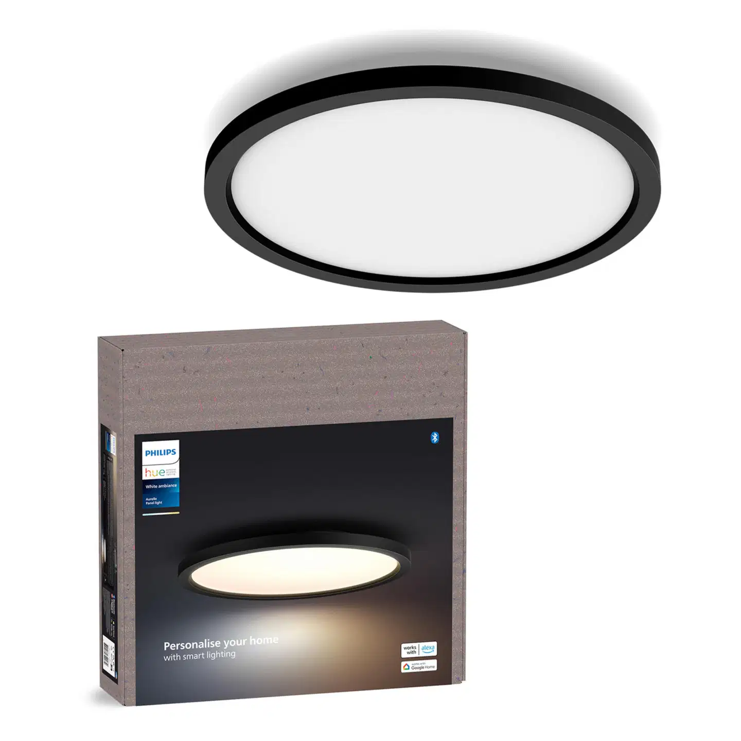 Philips Hue Aurelle -paneelivalo 21W 2000-6500K 2450LM pieni musta - 2