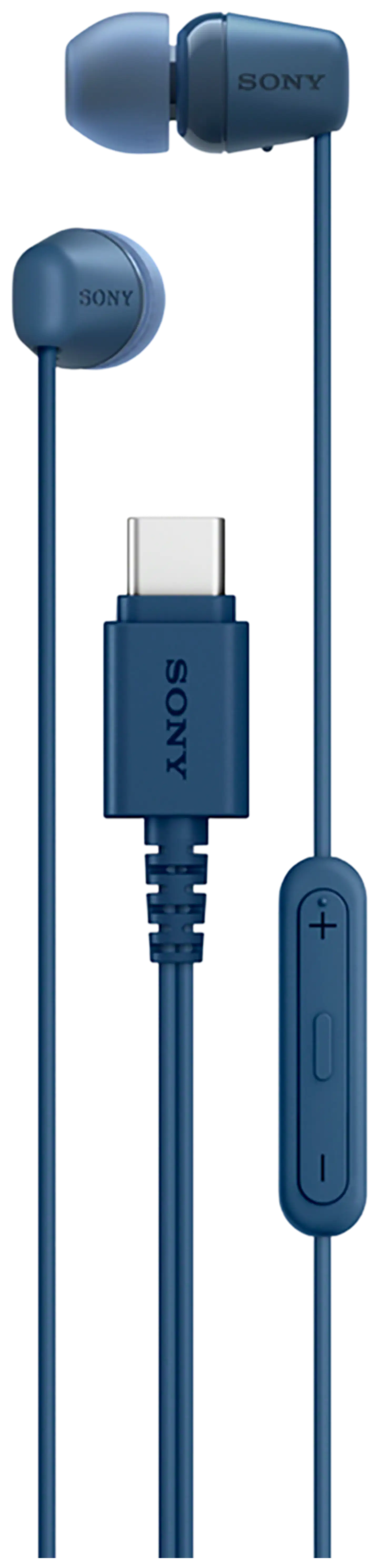 Sony langalliset nappikuulokkeet USB-C liitännällä IER‑EX15CL sininen - 2