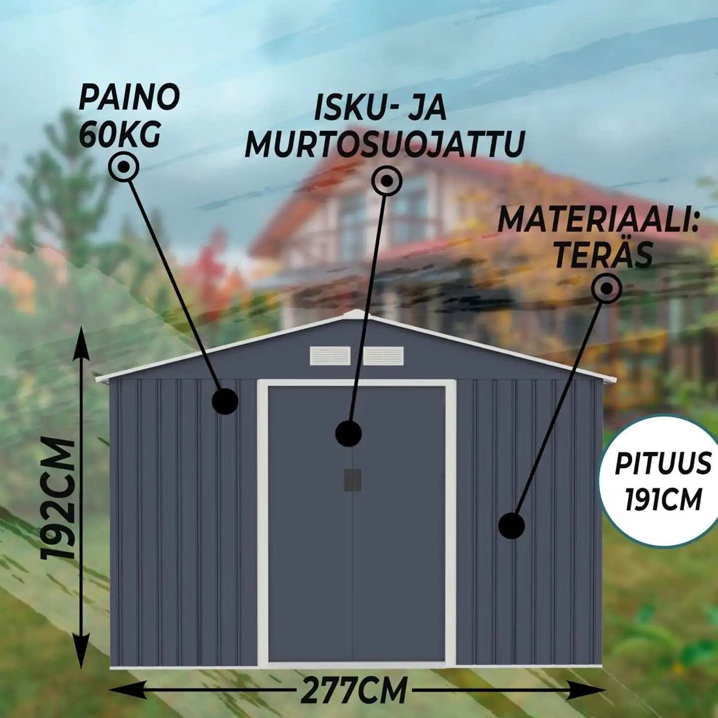 Fornorth pihavarasto, 5.29m2 - 3