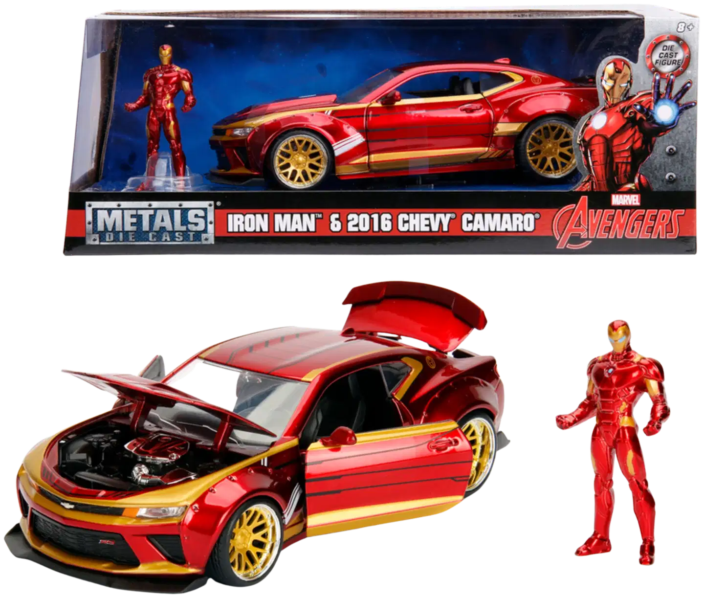 Jada Marvel Ironman 2016 Chevy Camaro SS, 22 cm, 1:24, die-cast - 1