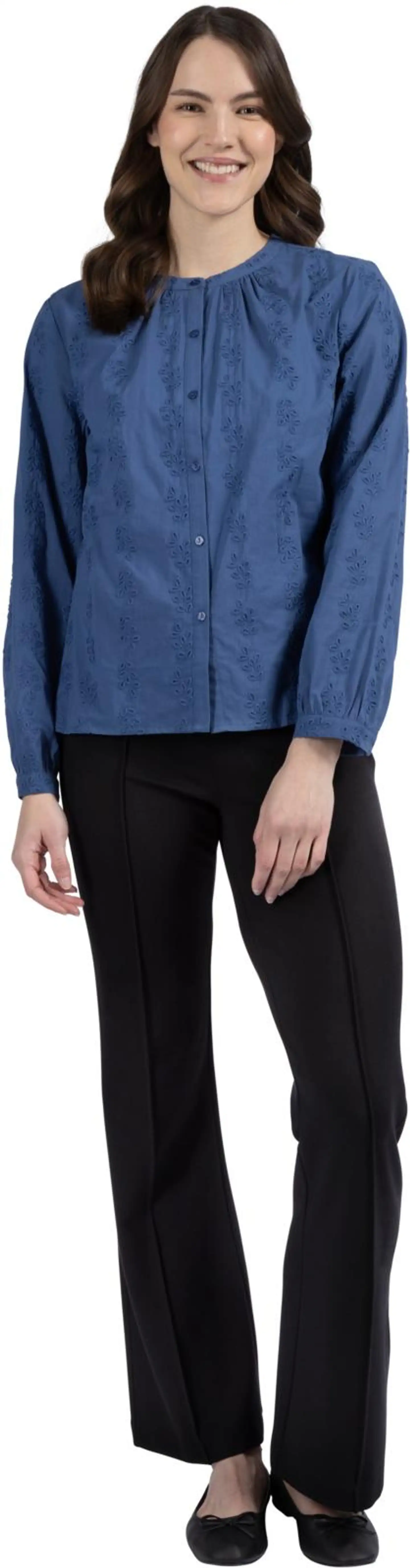 House naisten kangaspaita 228H261010 - True Navy - 4