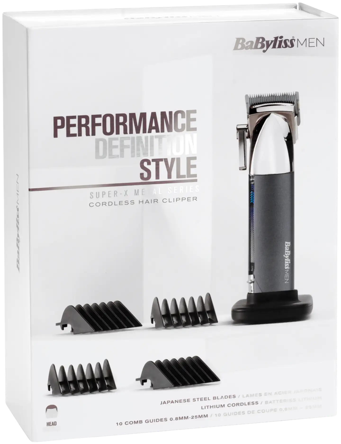 BaByliss hiustenleikkuukone Super X Metal Chrome - 13