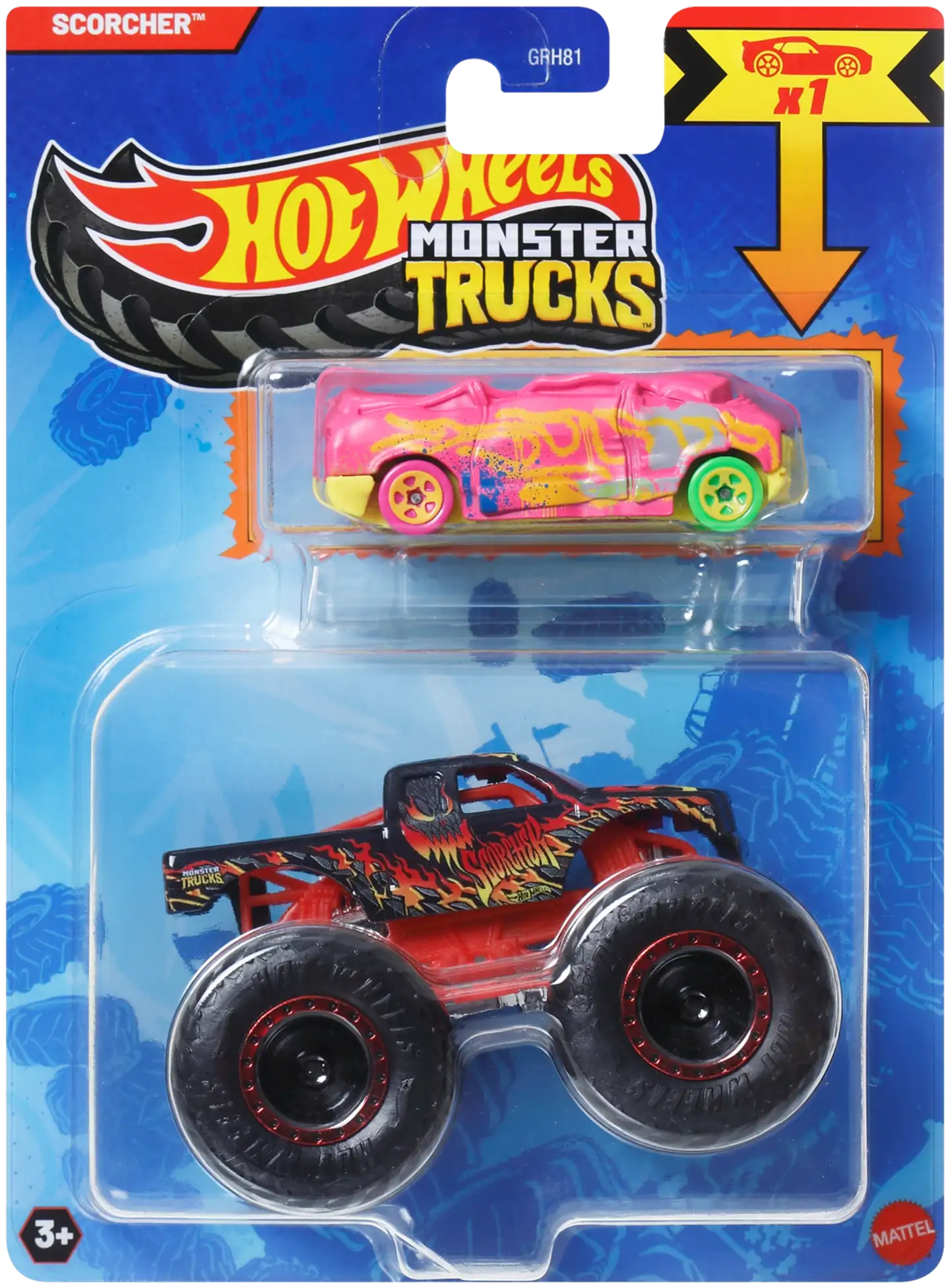 Hot Wheels monsteriauto + pikkuauto - 13