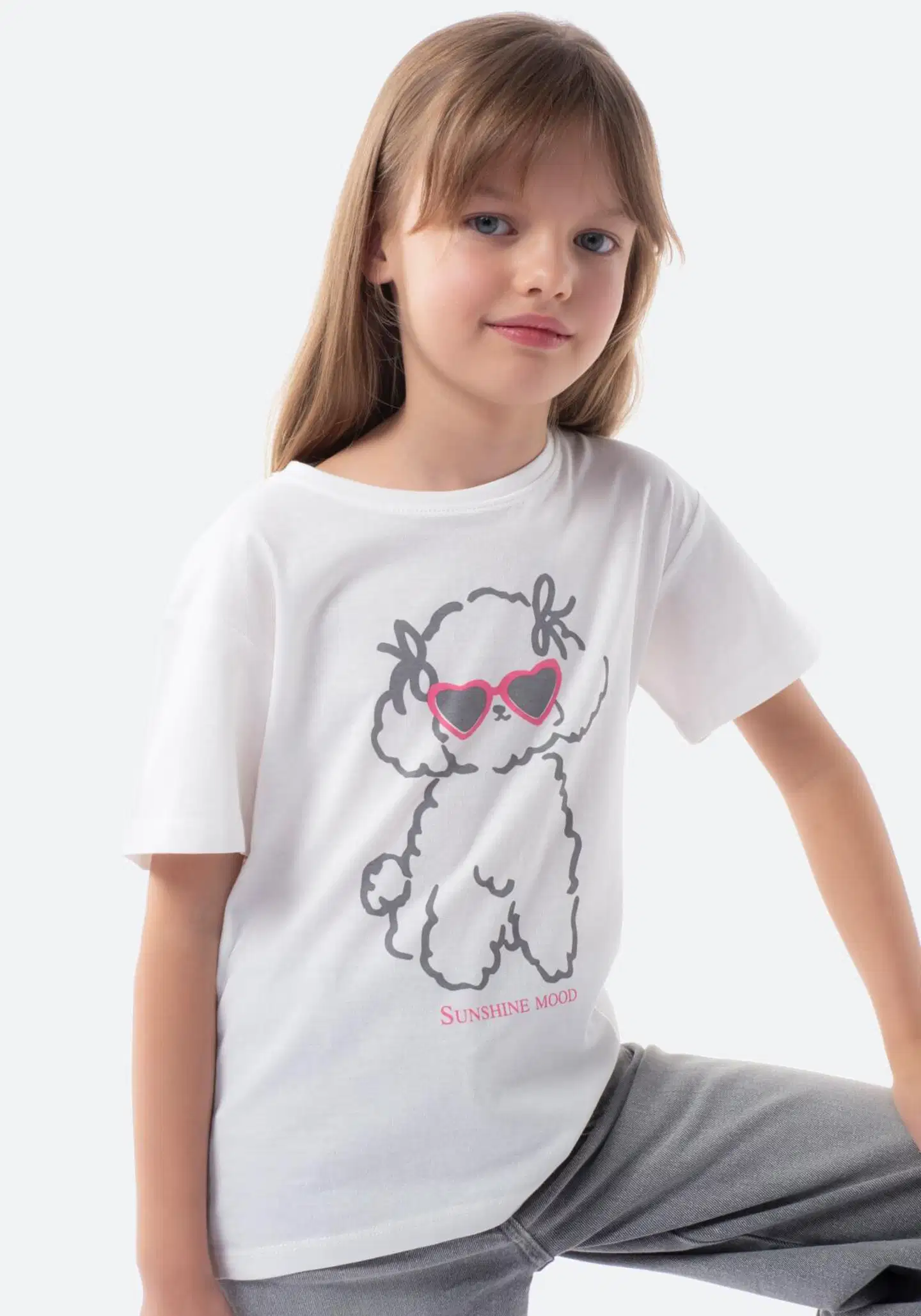 TEX BASIC lasten t-paita koira I276628 - white 2 - 1