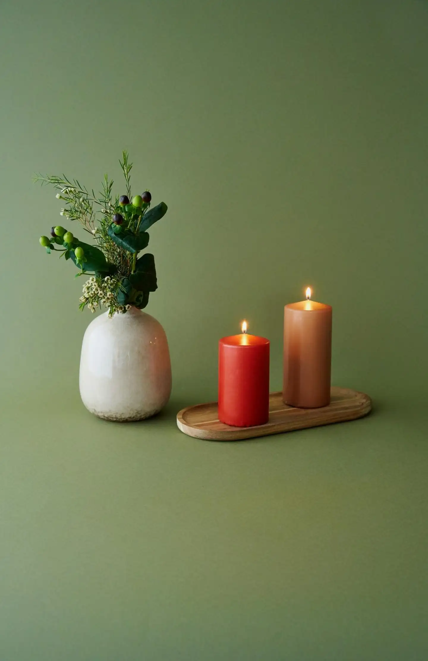 Havi mokka pöytäkynttilä 1kpl/7x15cm - 2
