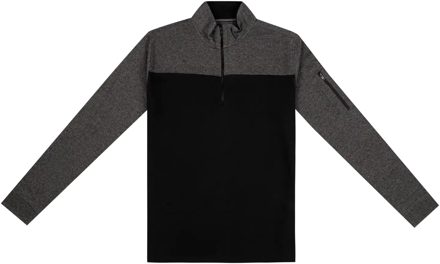 House miesten half-zip collegepusero 195H382504 - Black-Grey - 1