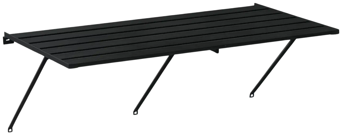 Kasvihuonehylly musta 1200x625mm - 1