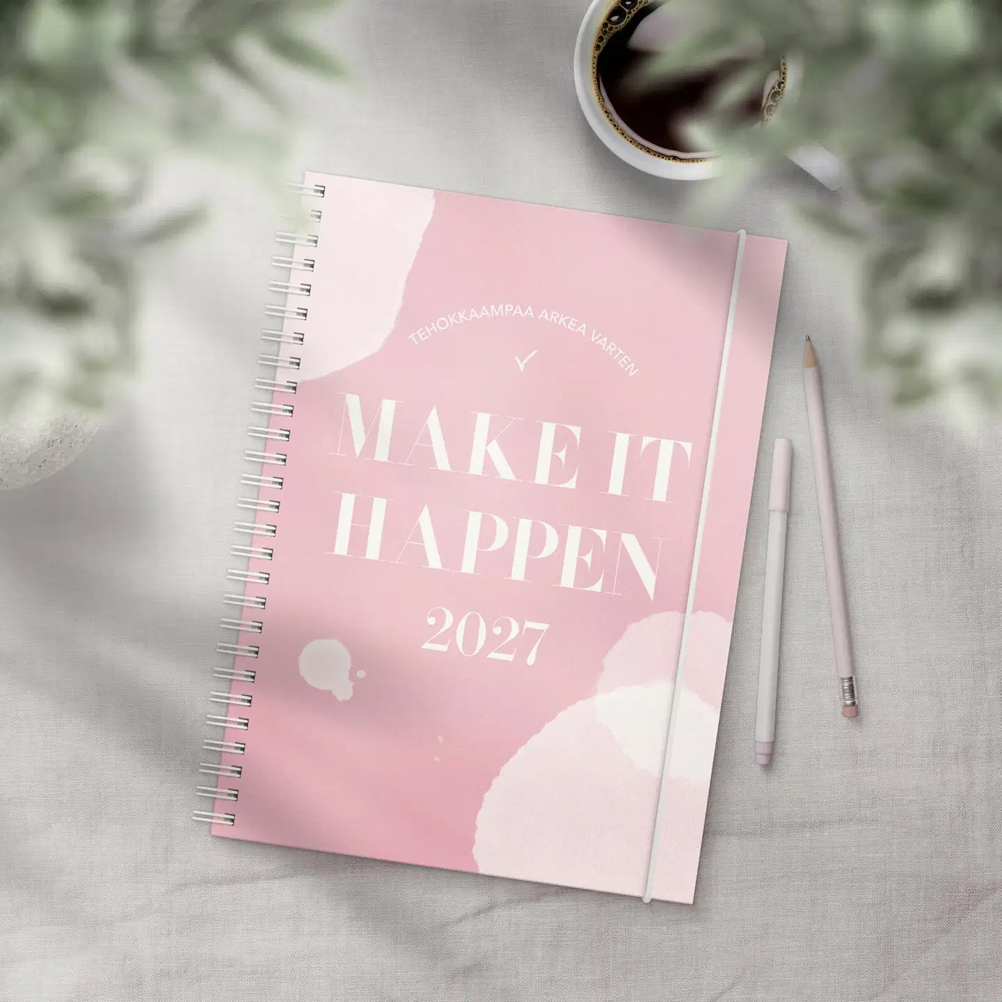 Burde Kalenteri 2027 Make It Happen roosa - 4