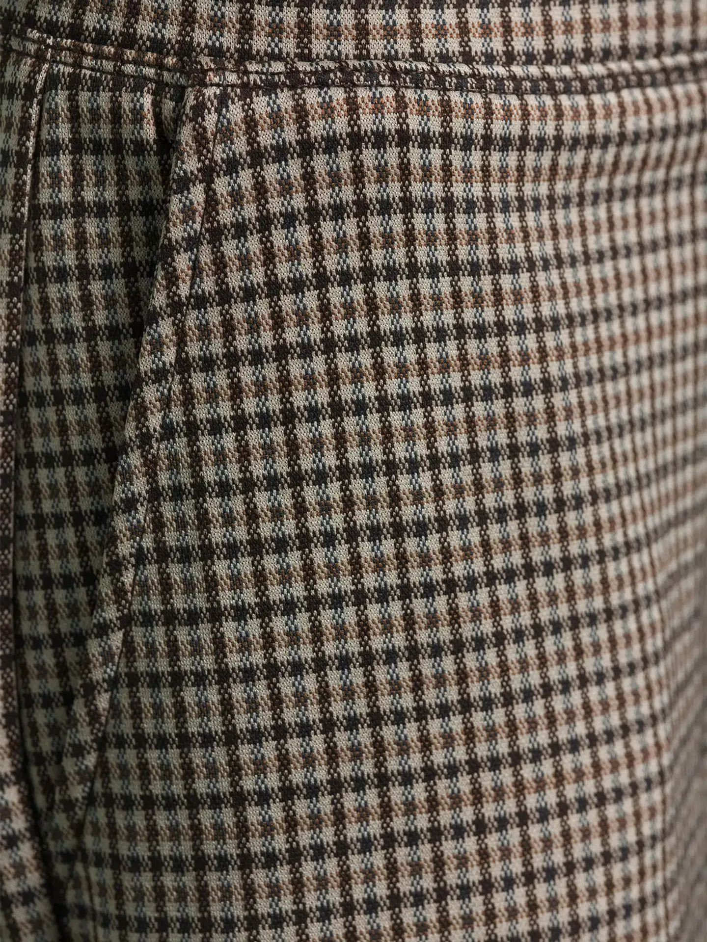 London Fog naisten jacquard-housut leveä lahje 222L263310 - brown aop - 5