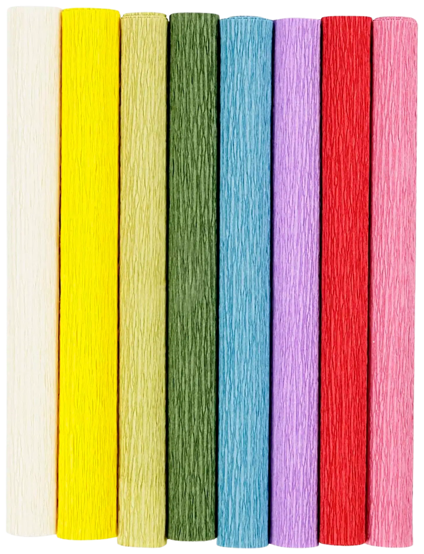 Creativ Company kreppipaperi, perusvärilajitelma, 8 ark - 1