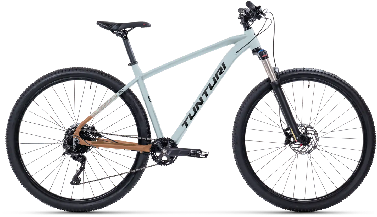 Tunturi Ruka T8 27,5" maastopyörä 8-vaihdetta runko 38 cm vaaleansininen-terrakotta