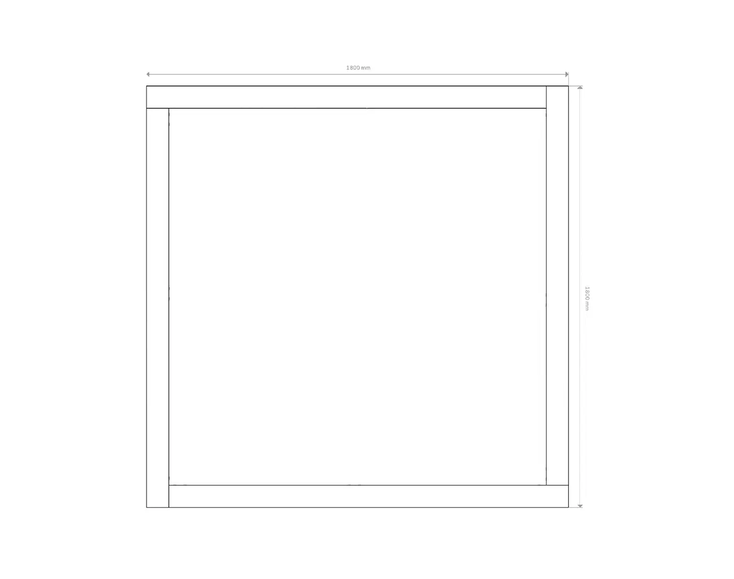 Jämerä hiekkalaatikko, puu, 185cmx185cm - 2