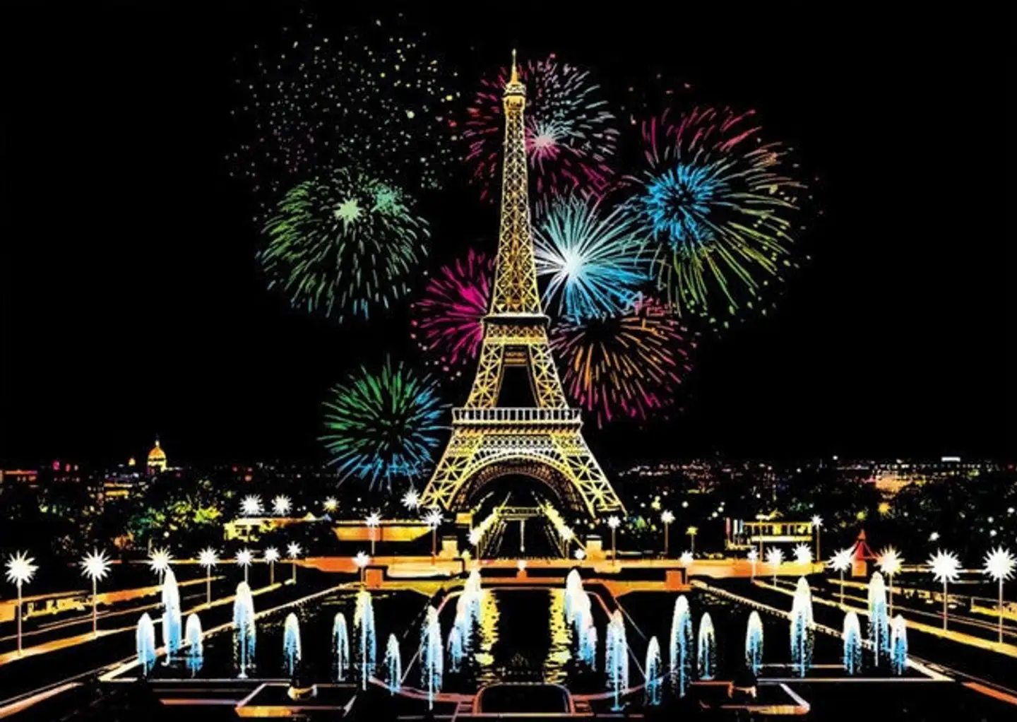 Raaputusmaalaus FiguredArt A3 Paris