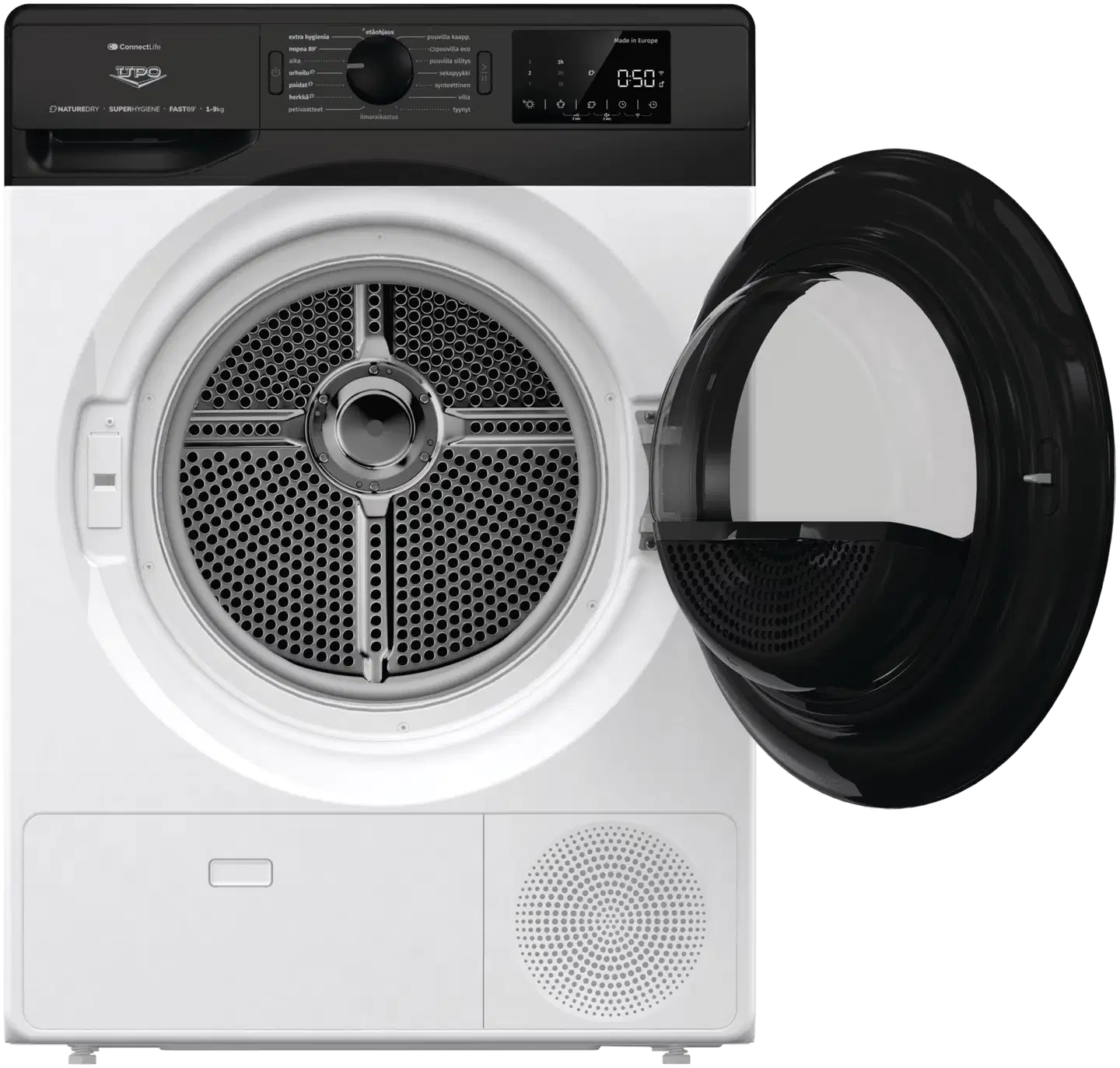 UPO kuivausrumpu K2V9DB 9kg valkoinen - 2