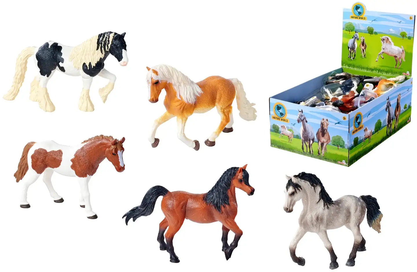 Simba Nature World Hevoset, 5 erilaista, lajitelma, myydään yksittäin - 1
