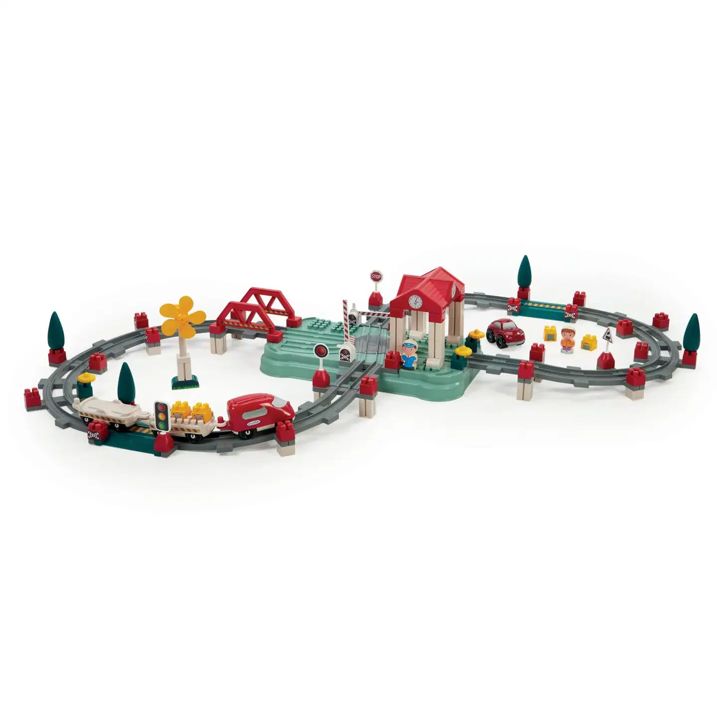 Ecoiffier - Abrick - Taajamajunarata -leikkisetti - 3