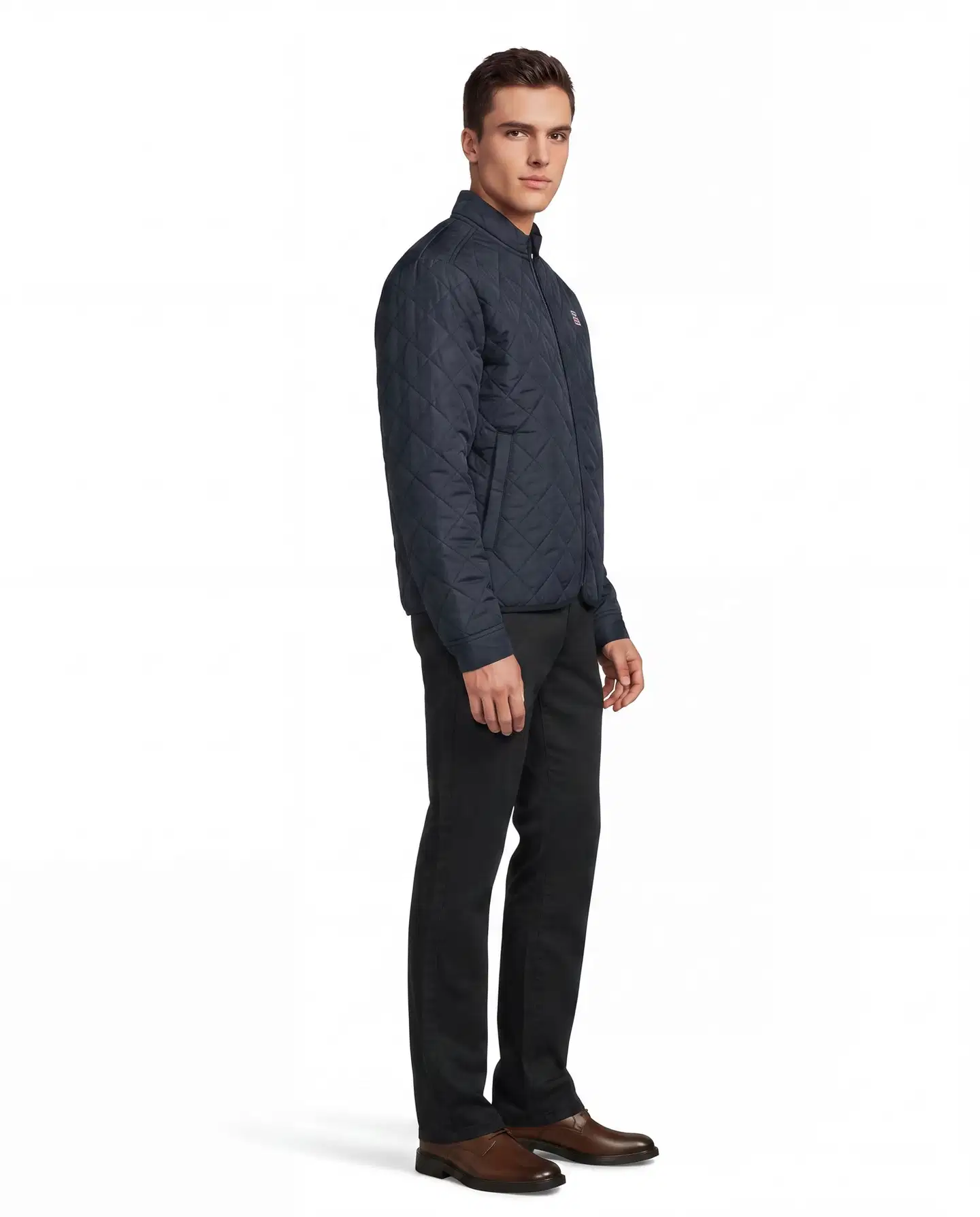 Vinson miesten tikkitakki Ricky 105683 - Dark saphire - 4