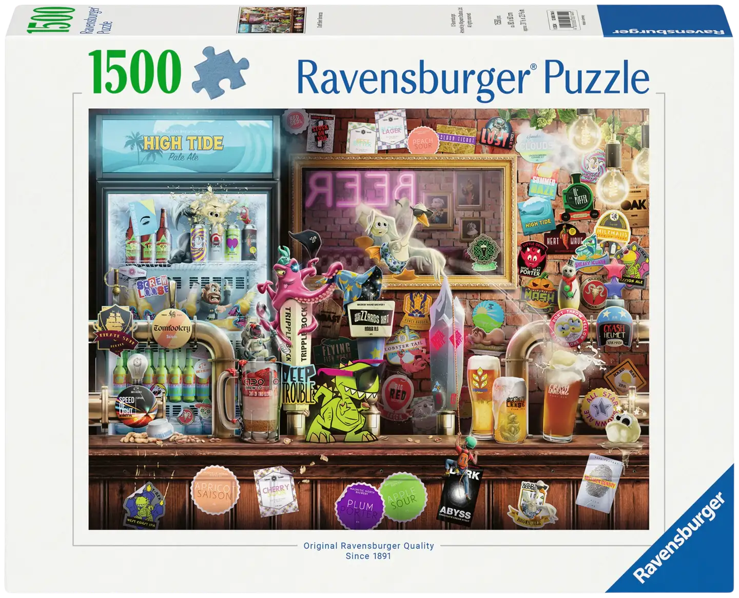 Ravensburger palapeli 1500 palaa, erilaisia - 7