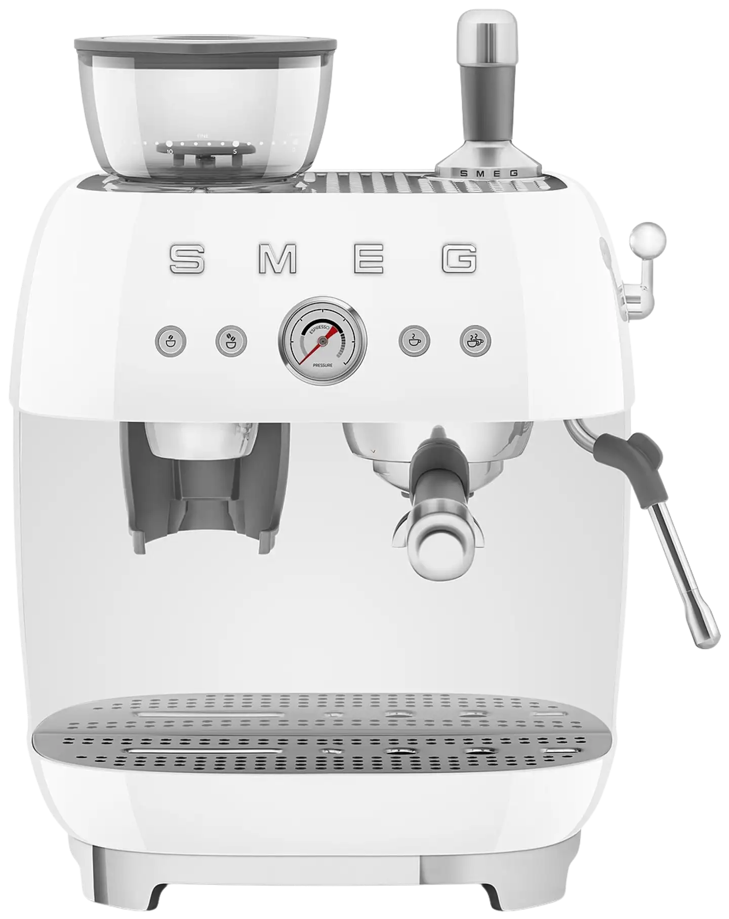 Smeg espressokeitin myllyllä valkoinen EGF03WHEU - 3