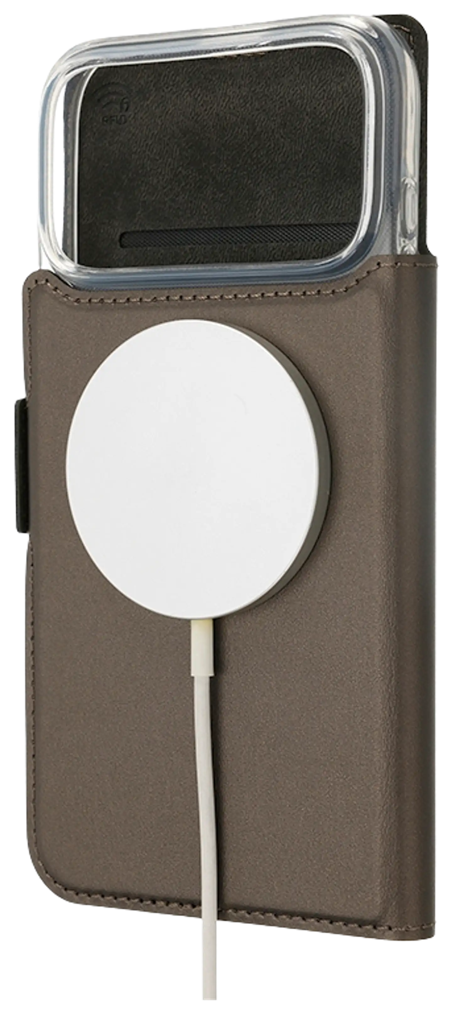 Wave MagSafe -yhteensopiva Book Case, Apple iPhone 17 Pro Max, taupe - 2