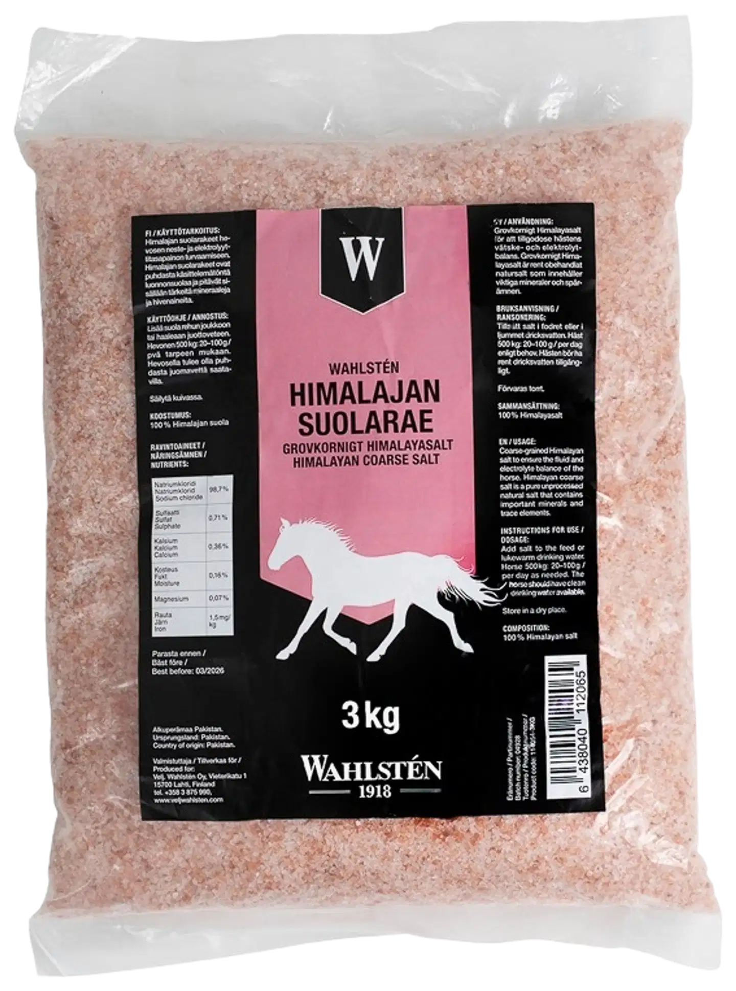 Wahlsten himalajasuolarae, 3 kg