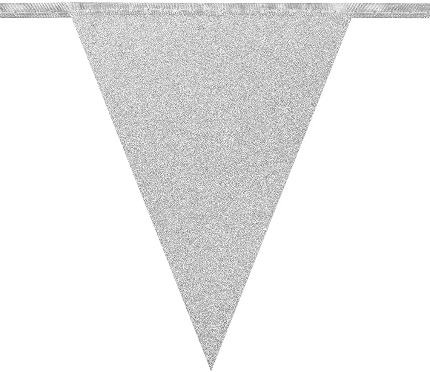 Ilmapallokeskus Viirinauha 16x20cm kimaltava hopeanvärinen 6m - 2